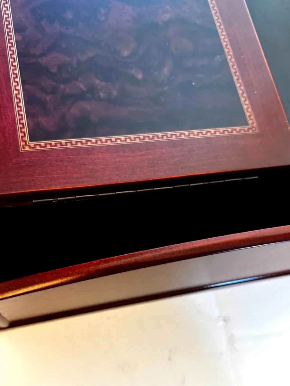Vtg Mele & Co Davin Men's Valet Jewelry Box 14x11